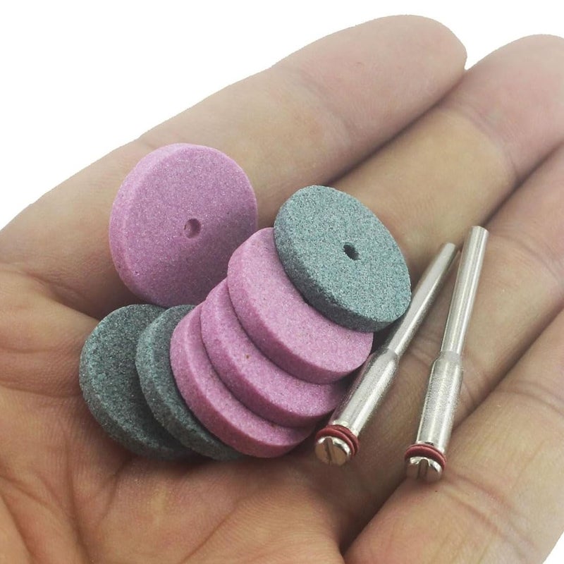 JUNLIXN 𝐉𝐔𝐍𝐋𝐈𝐗𝐍 50 Pcs Rotary Grinding Stone Wheels - 1/8" Shank Aluminum Oxide Mounted Grinding Wheel Sharpening Kits for Dremel - Image 5